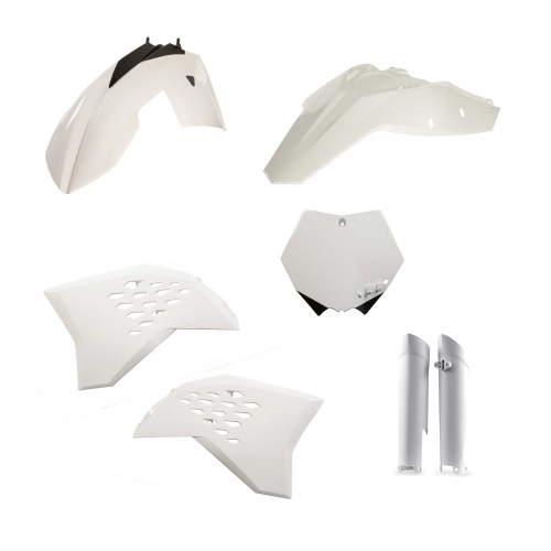 KIT PLÁSTICOS COMPLETO ACERBIS KTM SX / SX-F 2007-2010 BRANCO